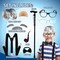 4E's Novelty Old Man Costume 10 Pcs Set for Kids ages 3-14 Years - 100 Days of School Costume for Boys Dress Up Accessories Includes Wig Cane